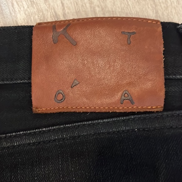 2 PAIRS of HIROSHI KATO “the Pen” Slim Jeans. Black raw denim 10.5 oz. Size 36 - Picture 4 of 4